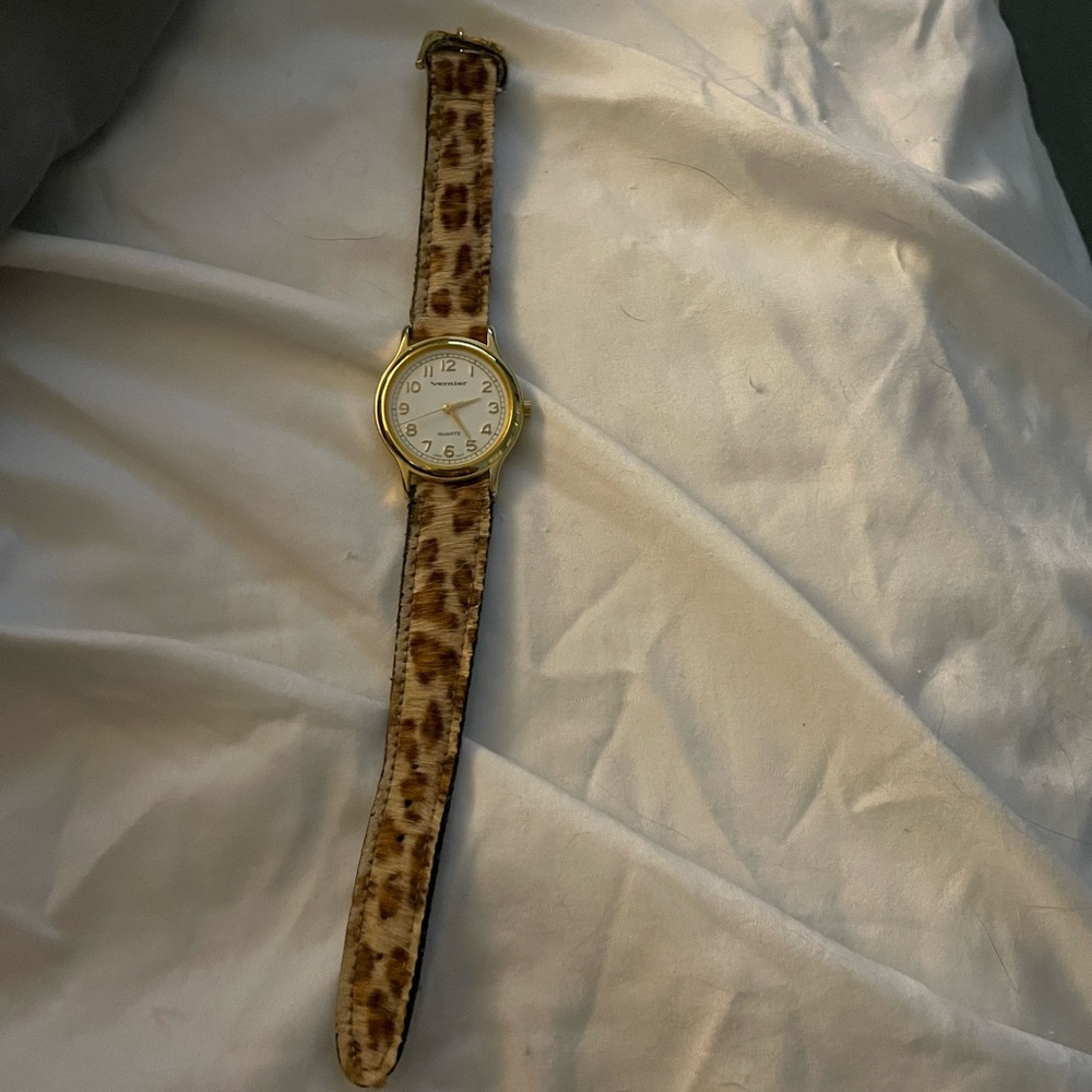 Leopard Print Vernier Women's Watch